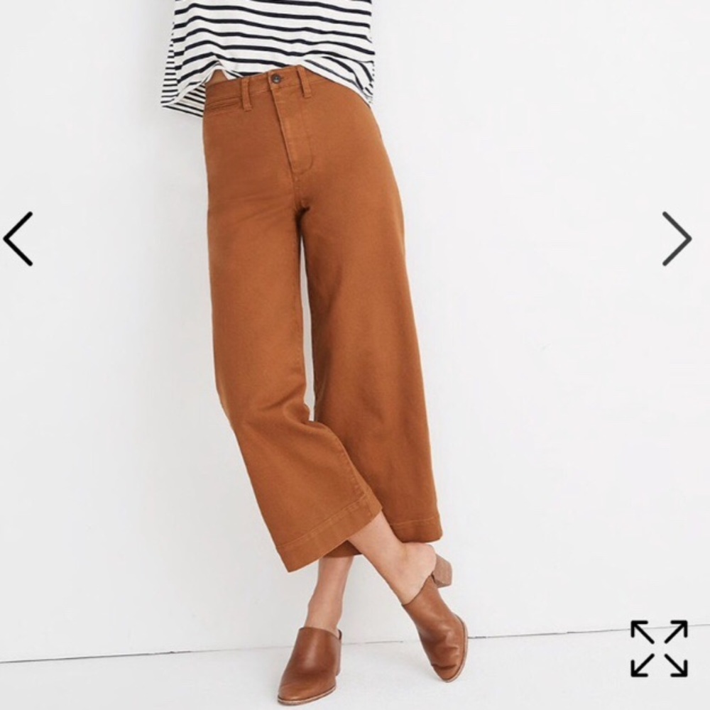 Madewell Petite Emmett Wide Leg Crop Pants
